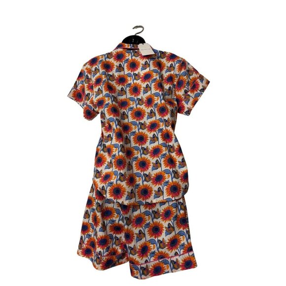 DENISE RAE I Am Life Sunflower Pajama Set w‎ Scrunchie & Bag NWT, Loungewear, S - Picture 2 of 6